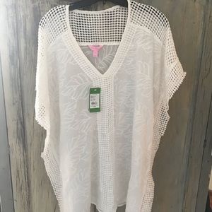 White Lilly Pulitzer Swim Coverup